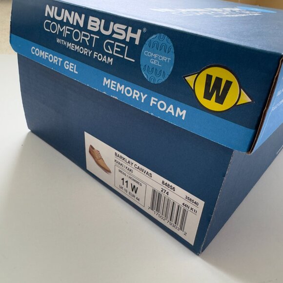 NWT Nunn Bush Barklay Canvas Plain Toe Oxford - Picture 3 of 11